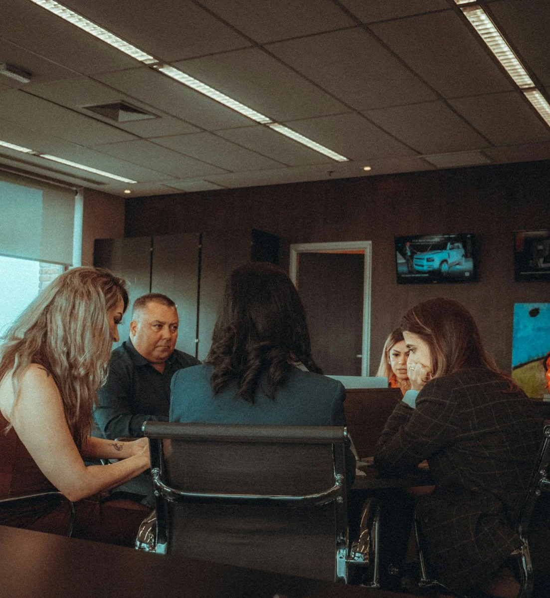 Team meeting in a modern office